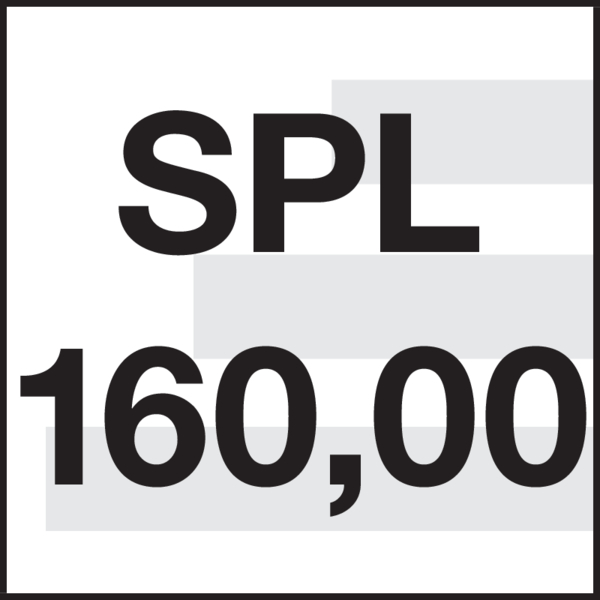 Bearbeitungstiefe: SPL160